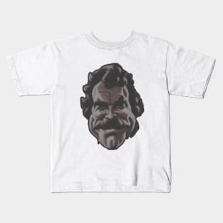 Tom Selleck face cartoon design Kids T-Shirt